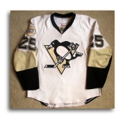 1993-94 Ulf Samuelsson Pittsburgh Penguins Game Worn Jersey